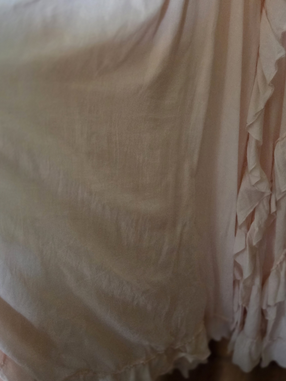 Women's Pink Ruffled Maxi Dress - Picture 7 of 7